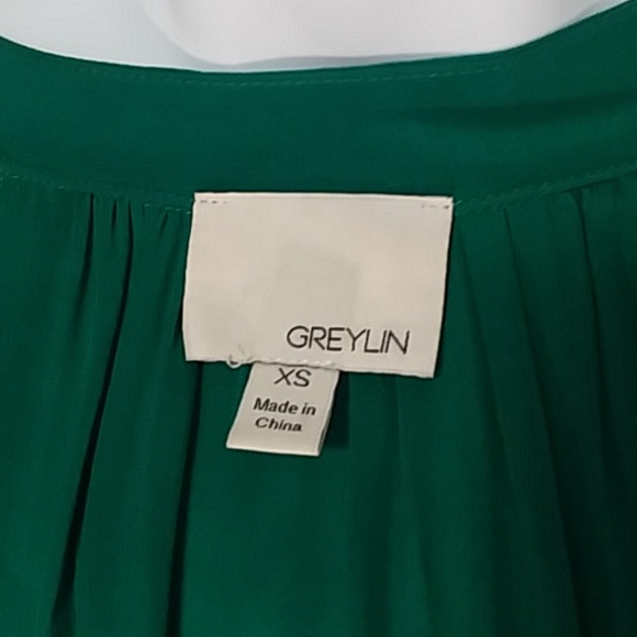 GREYLN SILK BLOUSE XS - Picture 9 of 11